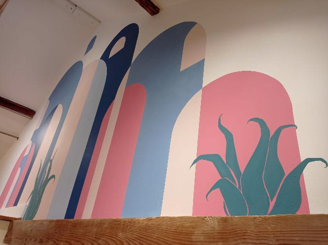 décor dans l'escalier