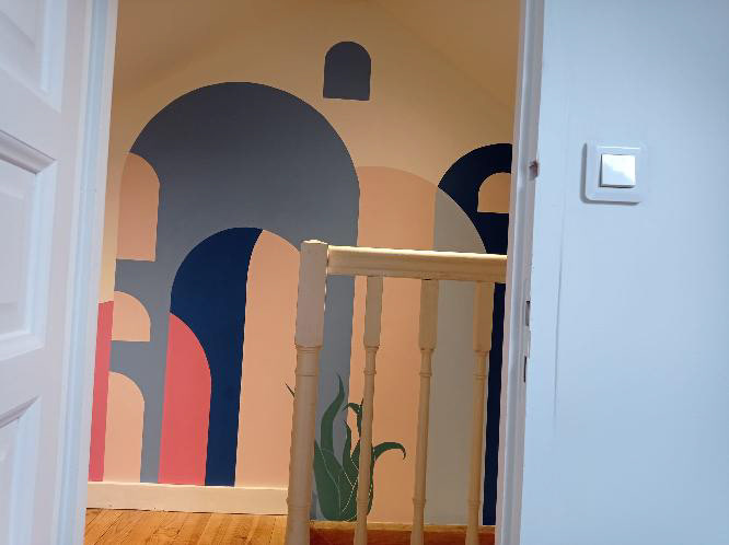 décor dan l'escalier