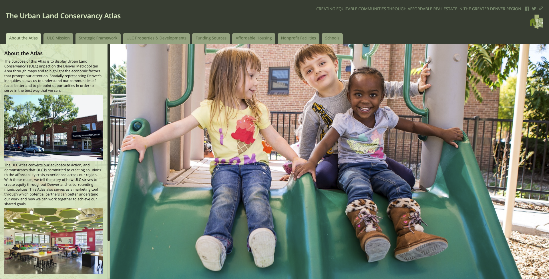 The Urban Land Conservancy Atlas online