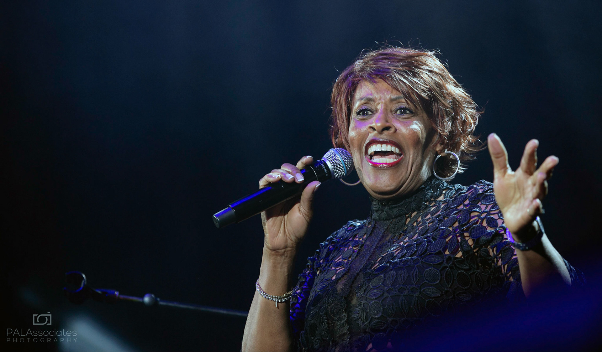 Gwen Dickey formerly of Rose Royce, performing 'Wishing on a Star' at Magic Soul, Hammersmith Apollo 2018