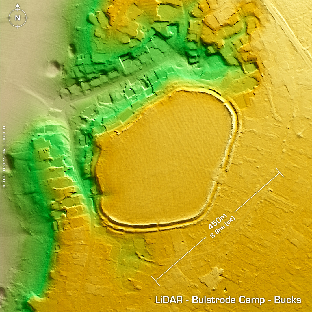 lidar bulstrode camp buckinghamshire hillfort iron age