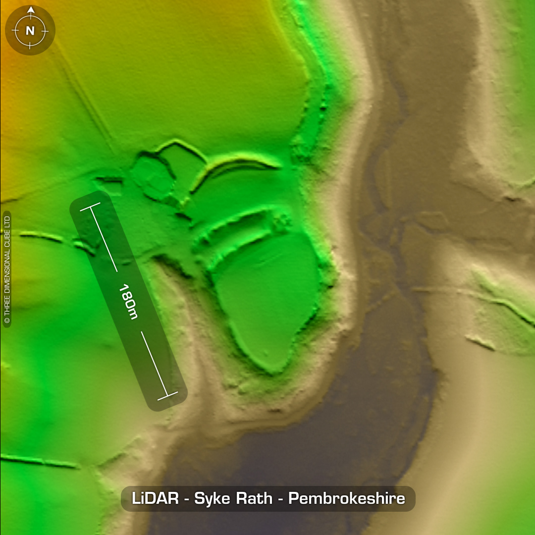 syke rath iron age hillfort pembrokeshire lidar