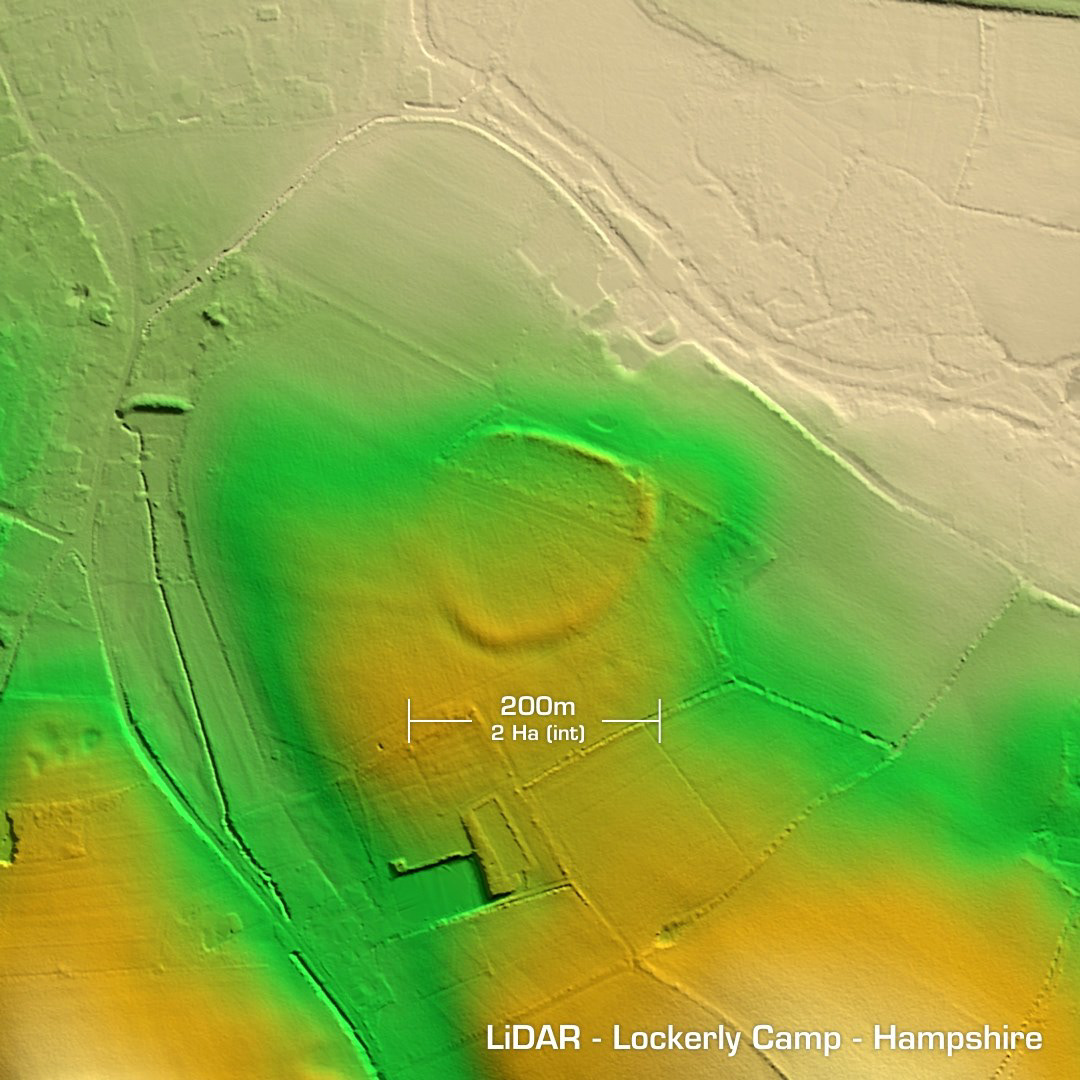 lockerly camp iron age hillfort hampshire lidar