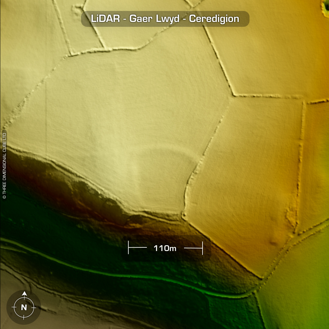 Gaer Lwyd iron age hillfort lidar ceredigion wales