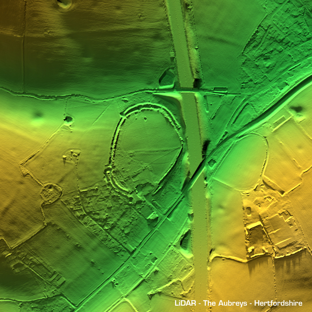 the aubreys iron age hillfort hertfordshire lidar