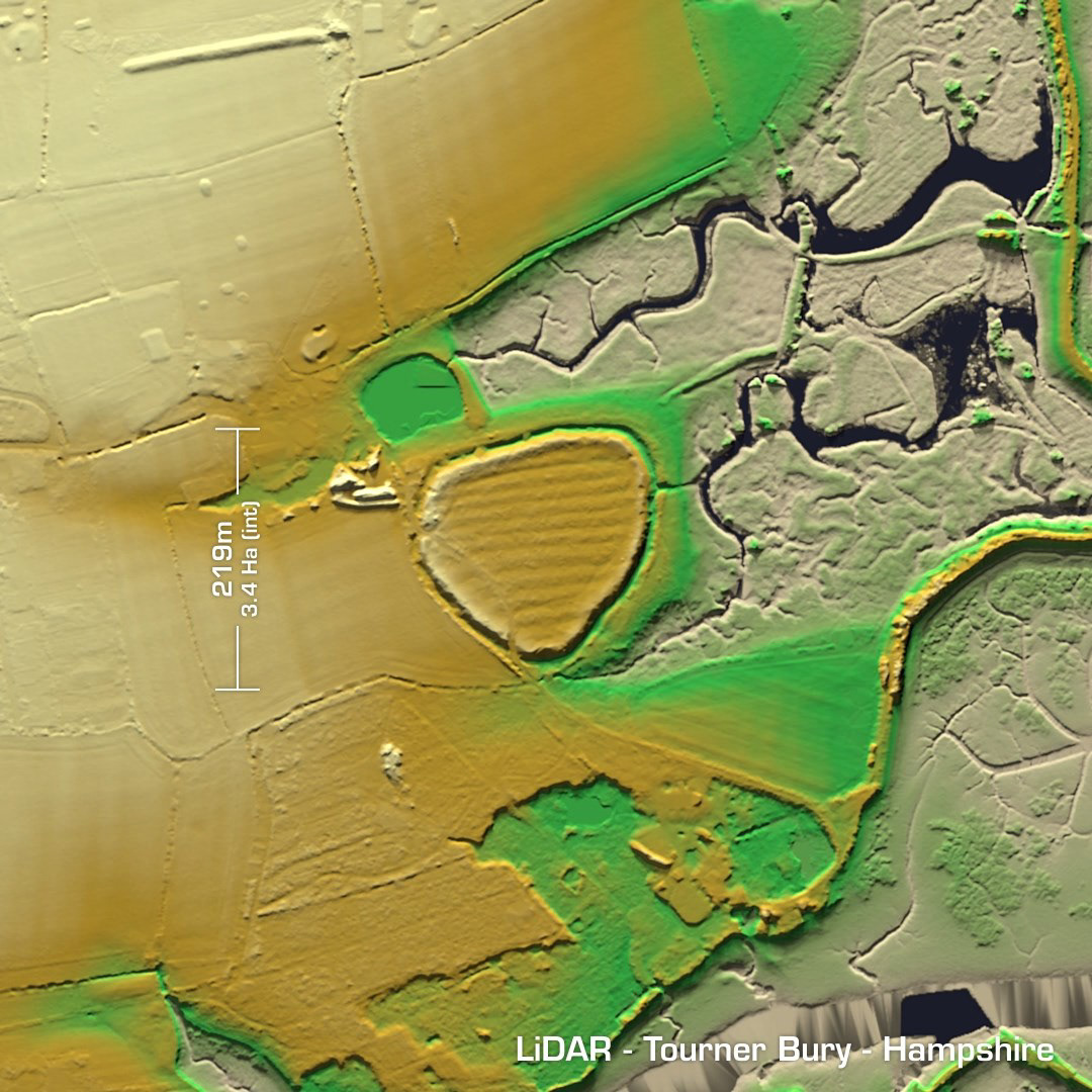 tourner bury iron age hillfort hampshire lidar