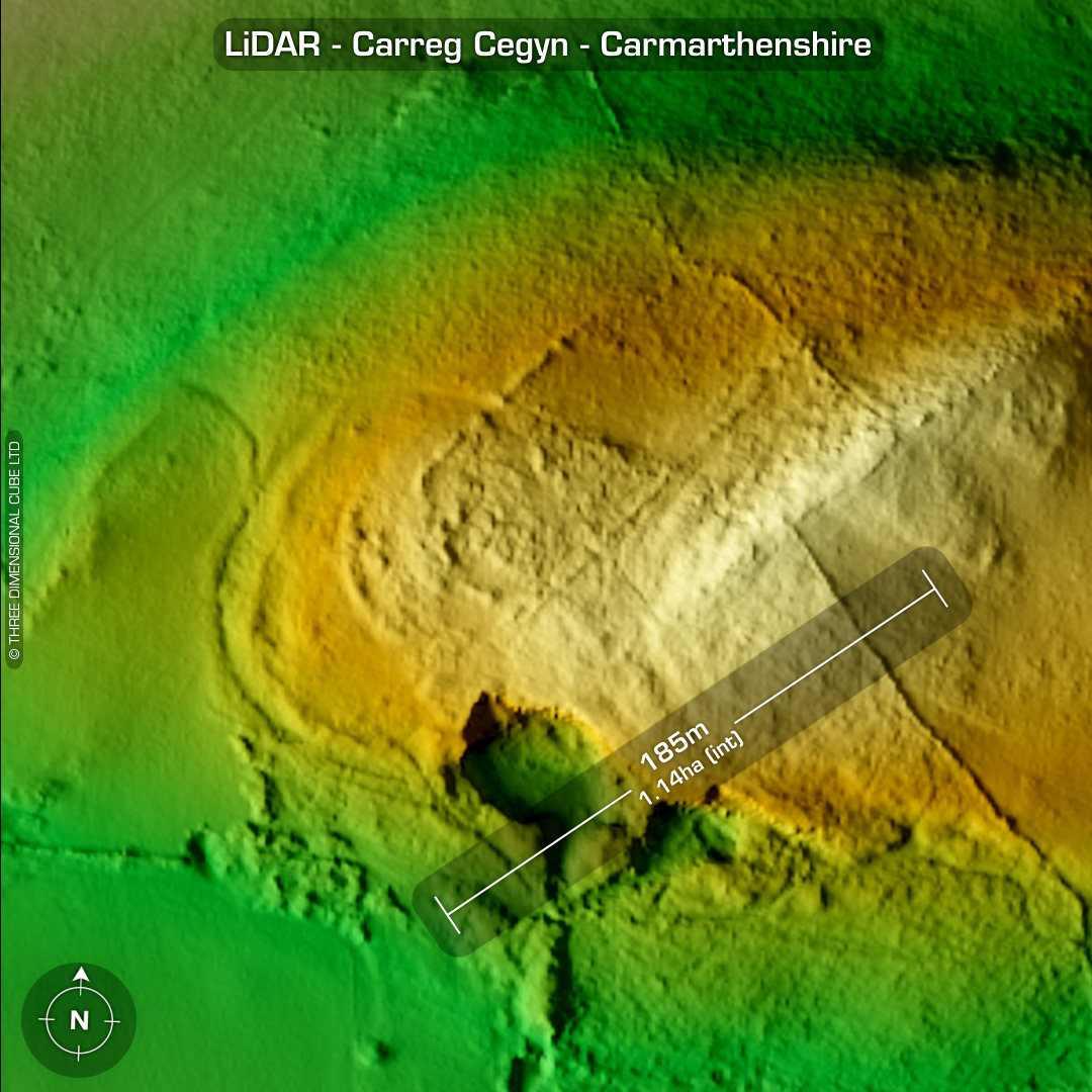 Carreg Cegyn Iron Age hillfort lidar carmarthenshire wales