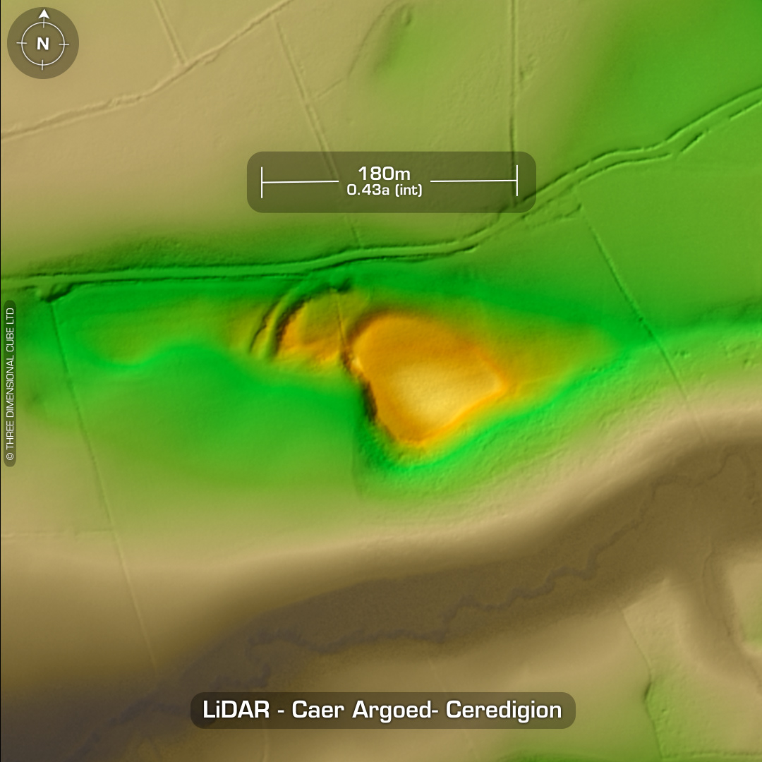 caer argoed iron age hillfort lidar credigion