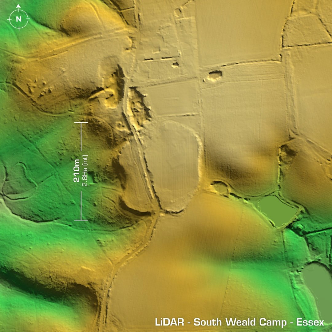 south weald camp iron age hillfort essex lidar