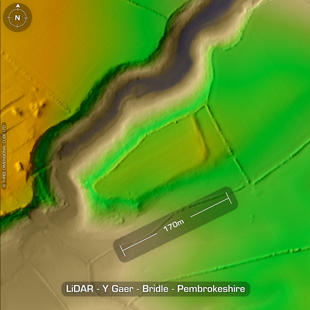 Y Gaer Bridell pembrokeshire iron age hillfort lidar