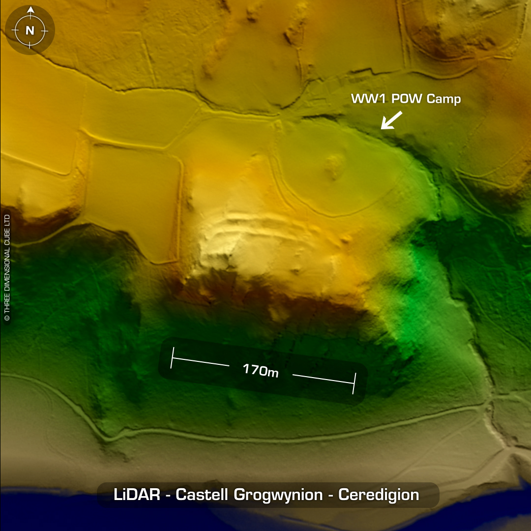 castell grogwynion iron age hillfort lidar ceredigion wales