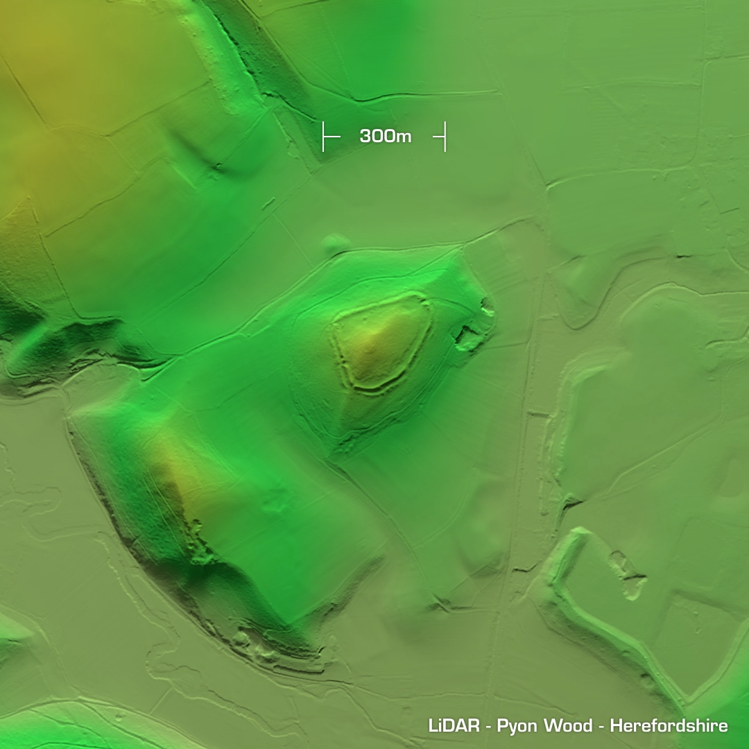 pyon wood iron age hillfort herefordshire lidar