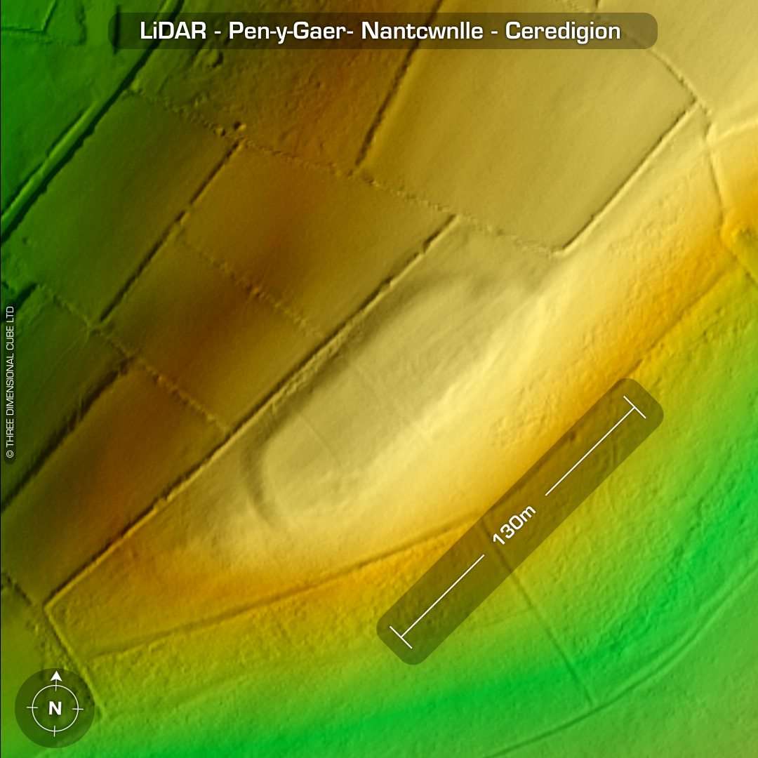 pen-y-gaer nantcwnlle iron age hillfort ceredigion wales lidar
