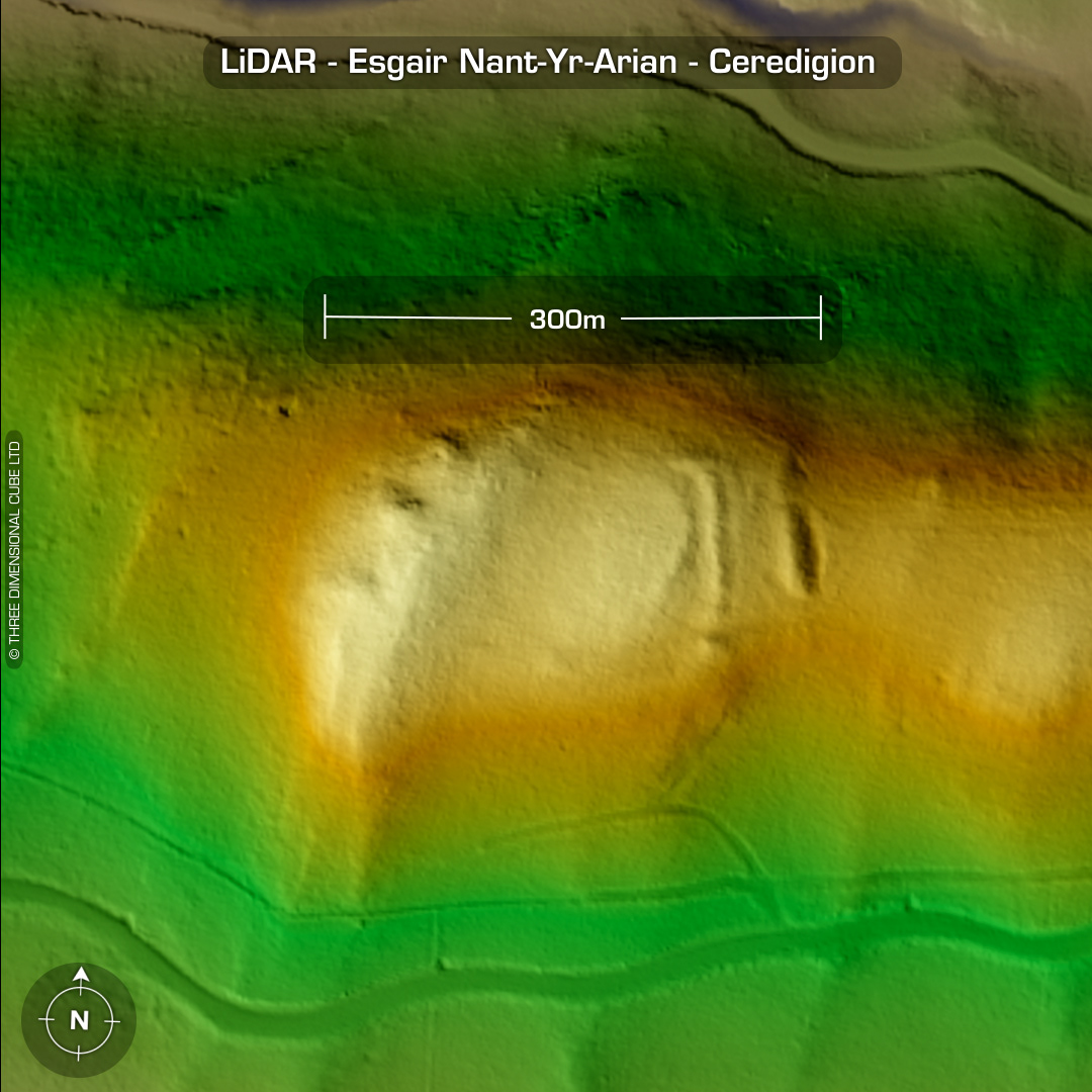 esgair nant-yr-arian iron age hillfort lidar ceredigion wales
