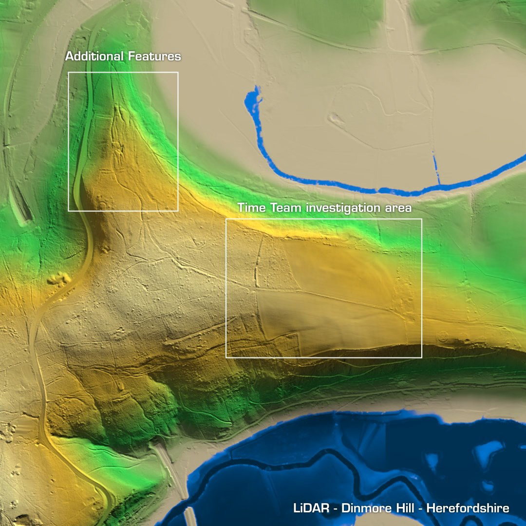 dinmore hill iron age hillfort herefordshire lidar
