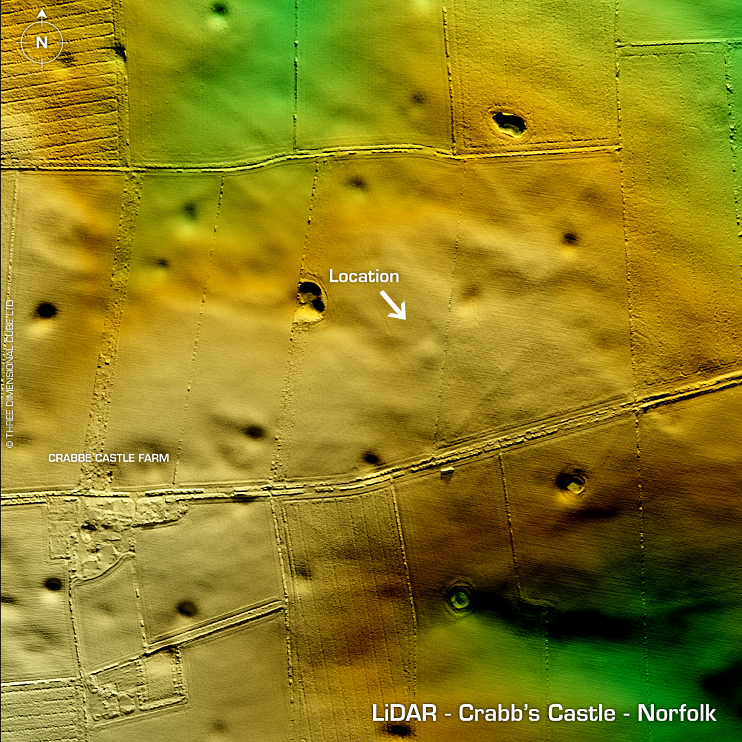 crabb's castle iron age hillfort norfolk lidar