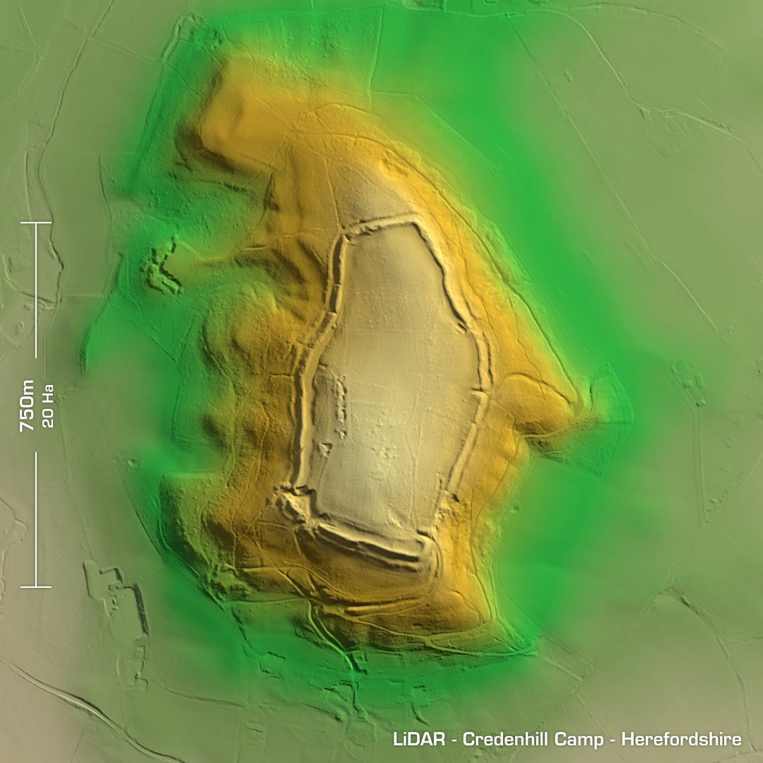 credenhill camp iron age hillfort herefordshire lidar