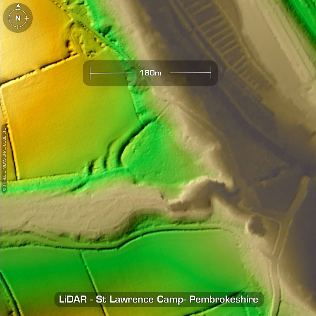 st lawrence camp iron age hillfort lidar pembrokeshire roman villa