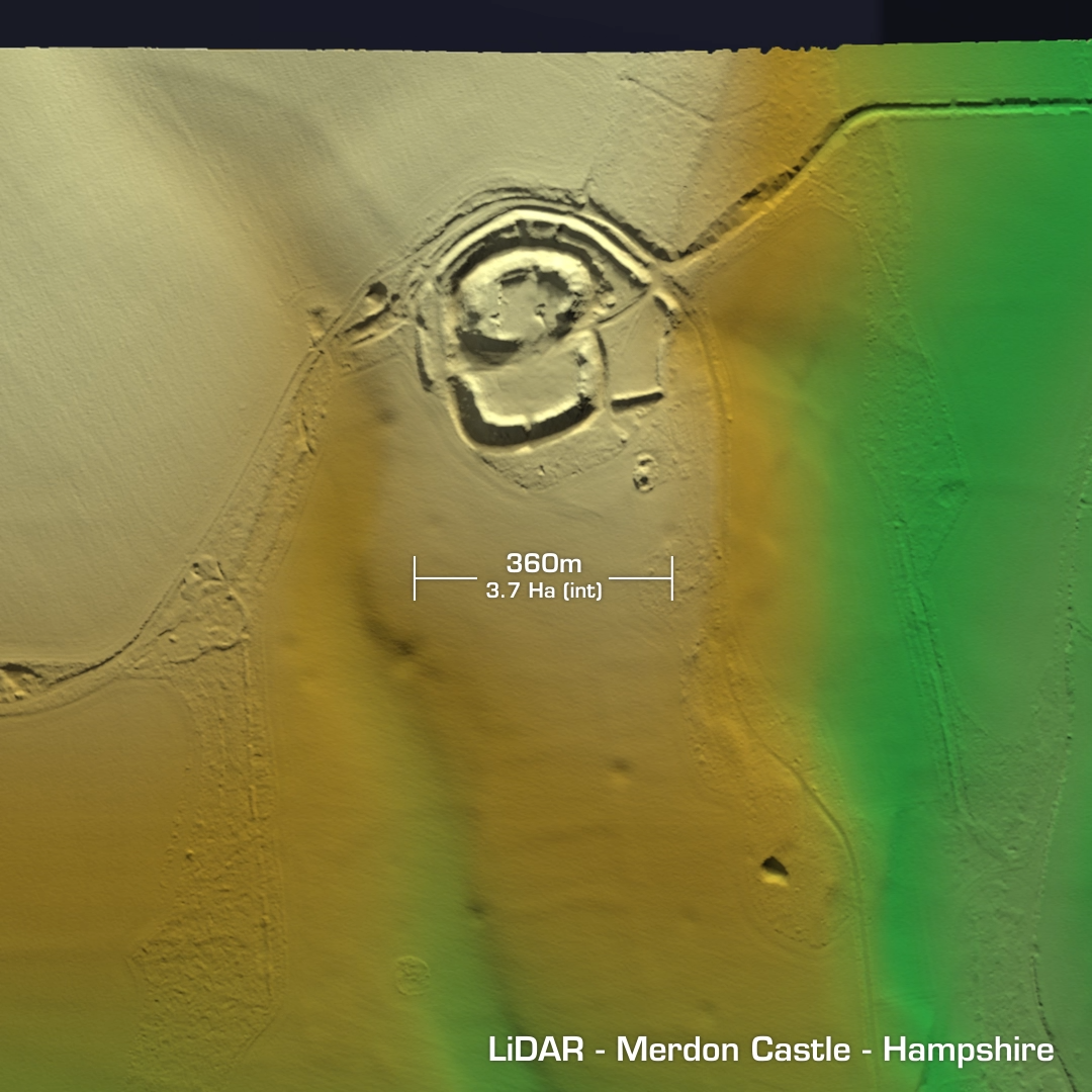 merdon castle iron age hillfort hampshire lidar