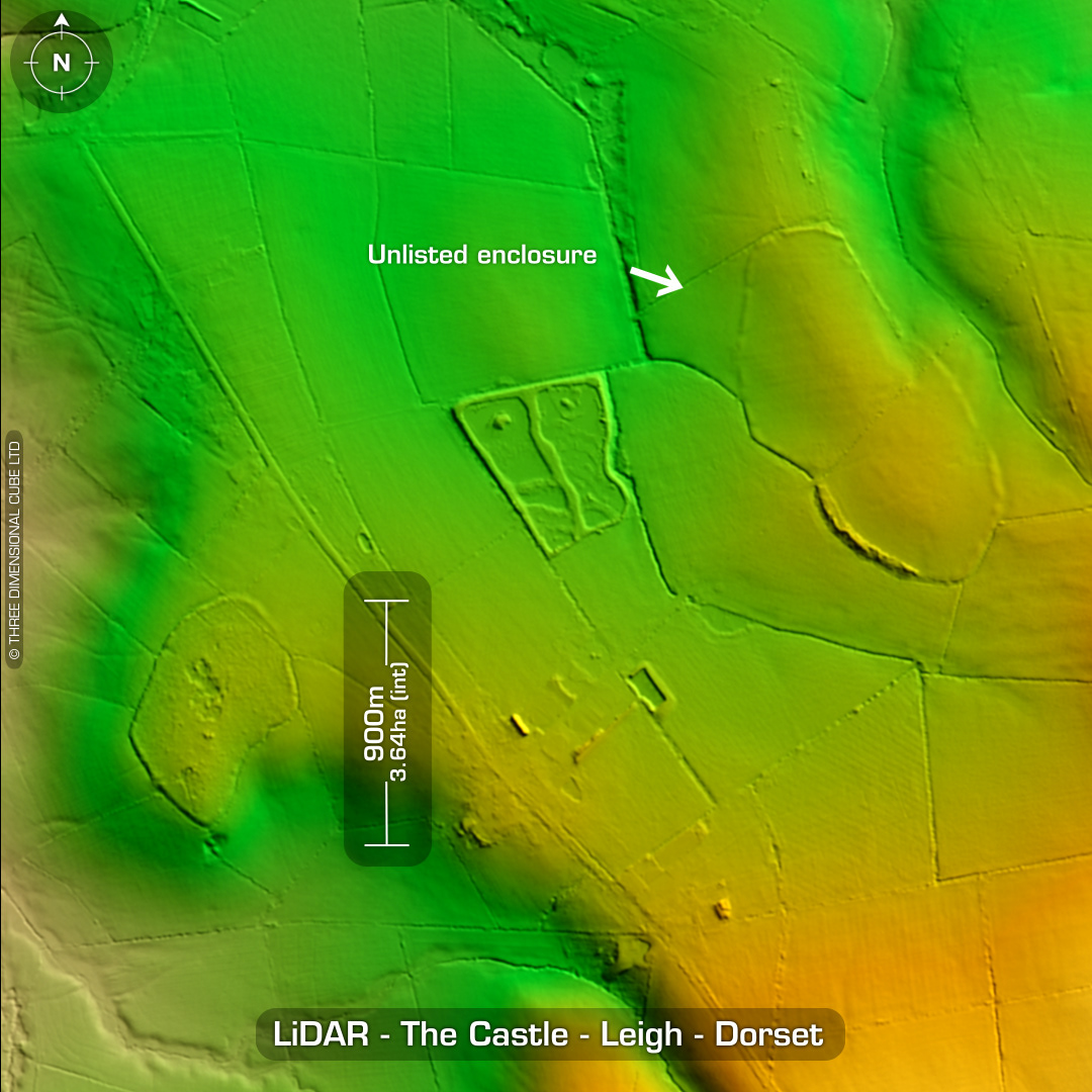 the castle leigh iron age hillfort dorset lidar