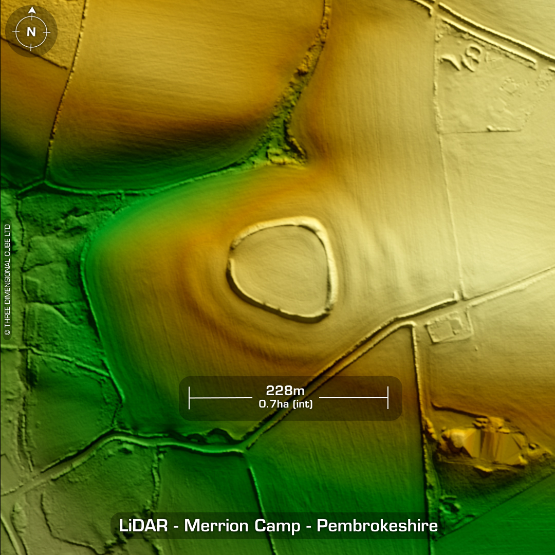 merrion camp iron age hillfort lidar