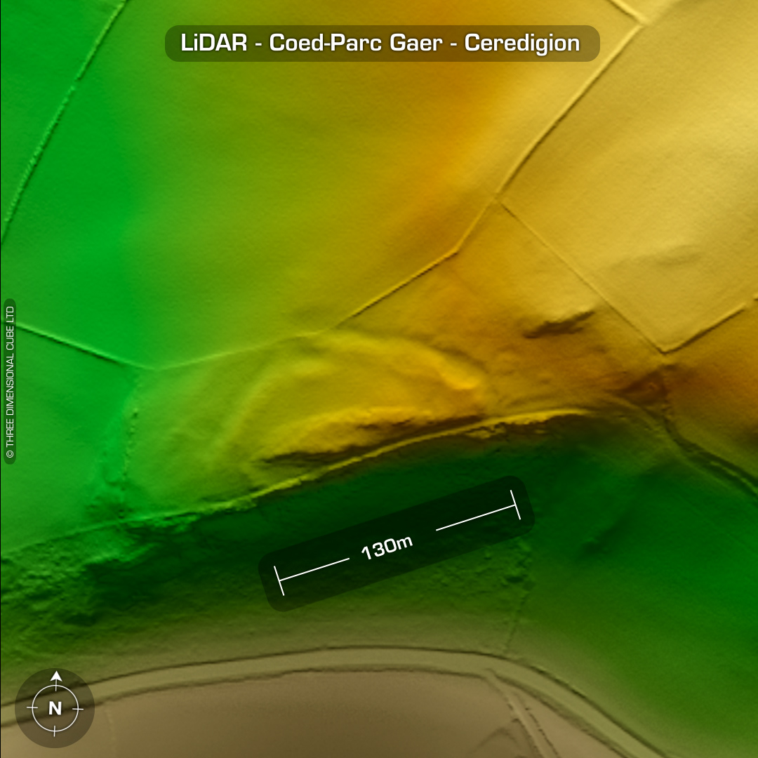 coead-parc gaer iron age hillfort lidar ceredigion wales