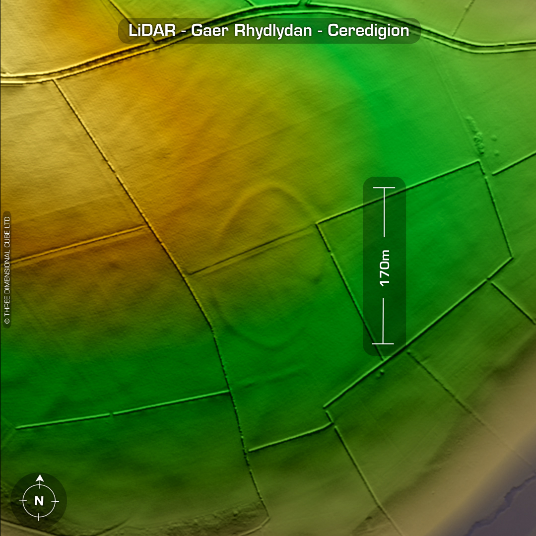 gaer rhydlydan lidar iron age hillfort ceredigion wales