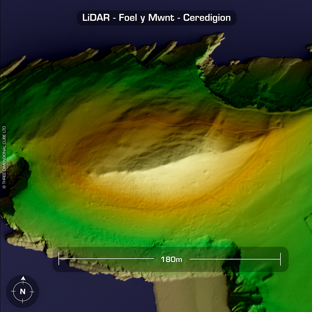 foel y Mwnt iron age hillfort lidar ceredigion wales