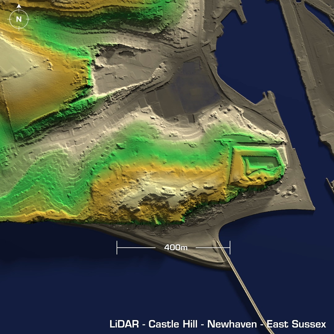 castel hill newhaven iron age hillfort east sussex lidar
