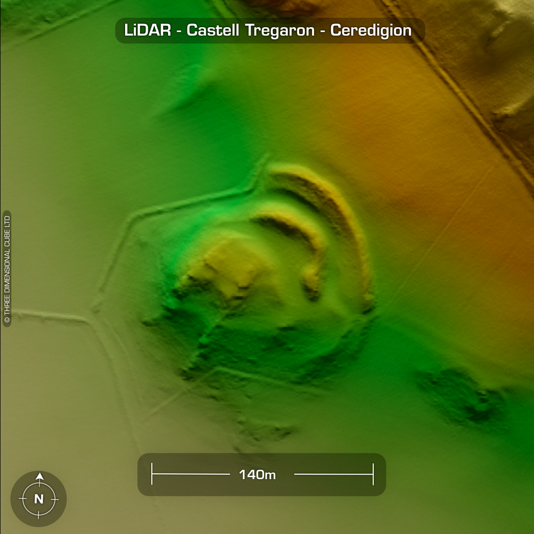 castell tregaron iron age hillfort lidar ceredigion wales