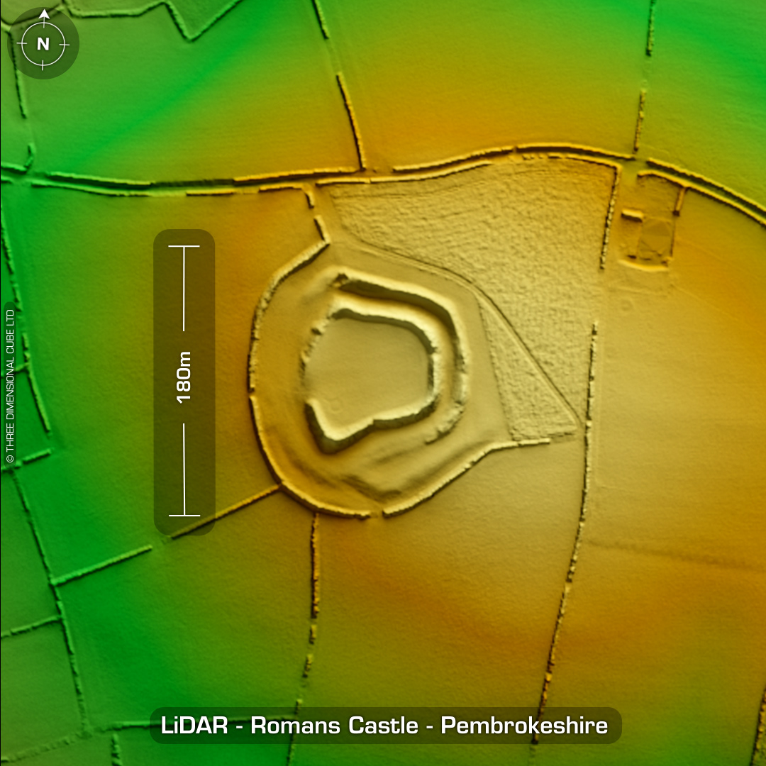 romans castle iron age hillfort lidar pembrokeshire