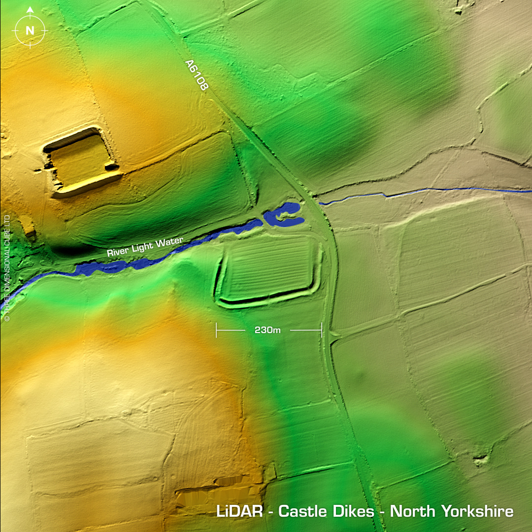 lidar castle dikes north yorkshire iron age hillfort