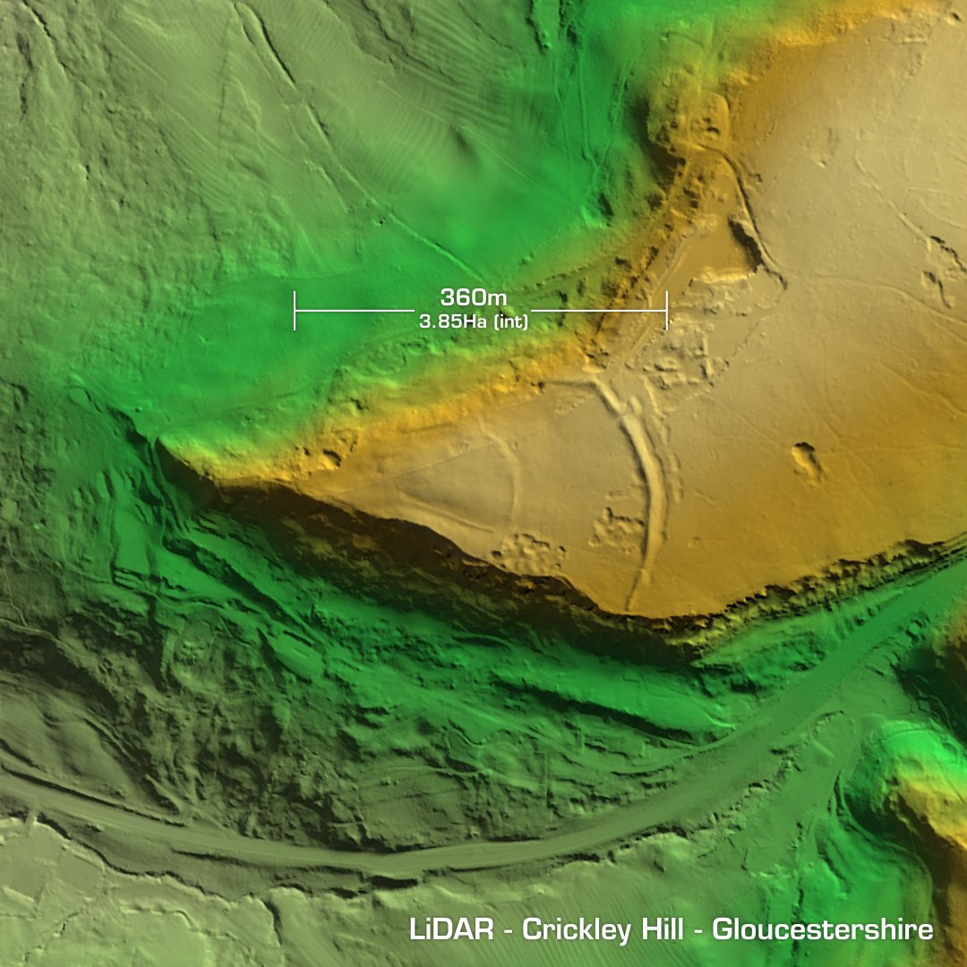 crickley hill iron age hillfort Gloucestershire lidar