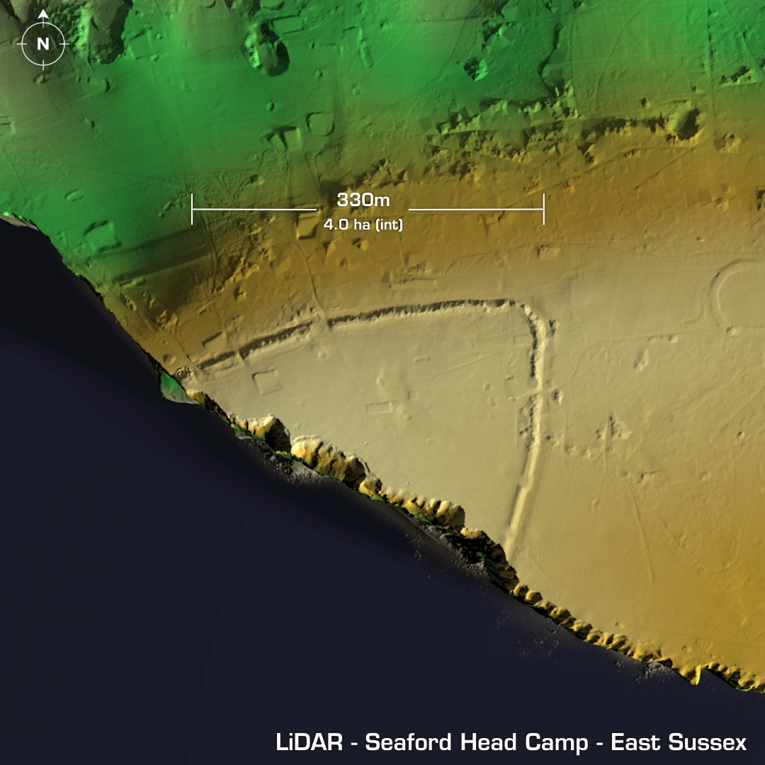 seaford head camp iron age hillfort east sussex lidar