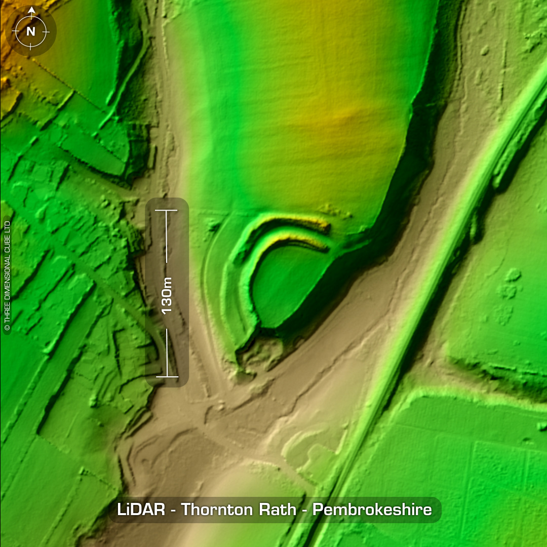 thornton rath iron age hillfort pembrokeshire lidar