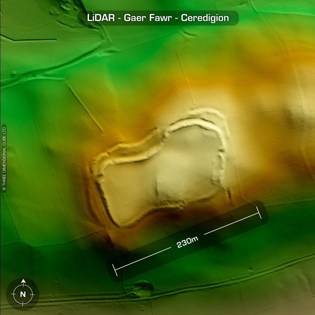 gaer fawr iron age hillfort lidar ceredigion wales