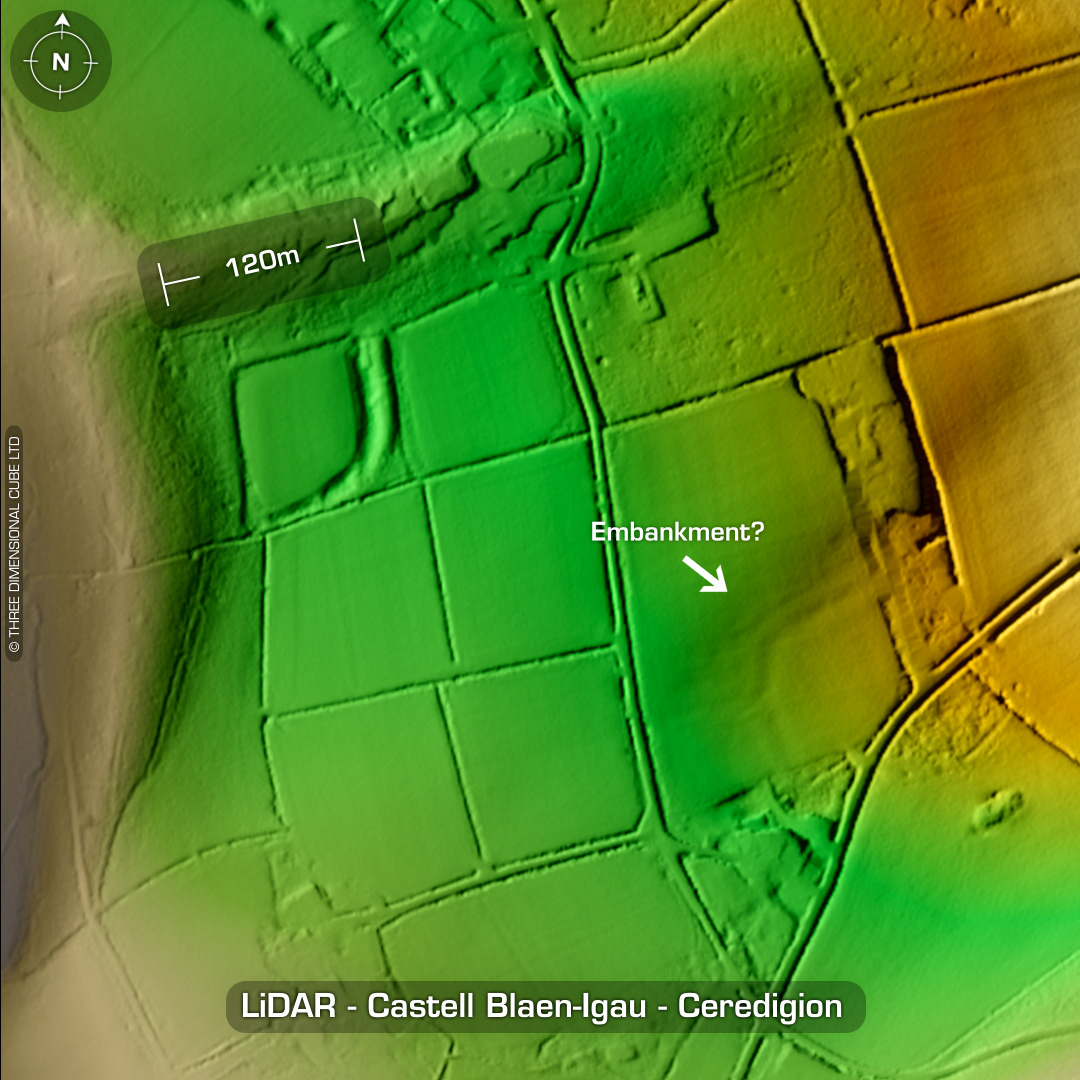 castell blaen-igau iron age hillfort lidar ceredigion wales