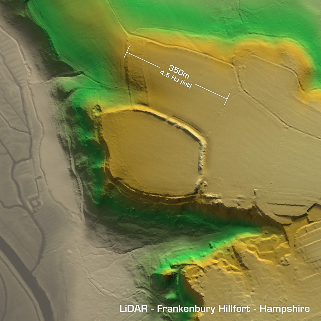 frankenbury hillfort iron age lidar hampshire