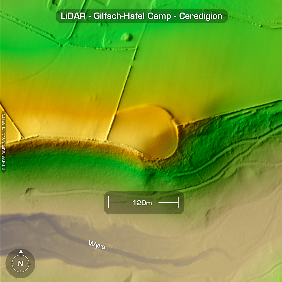 gilfach-hafel camp iron age hillfort lidar ceredigion wales