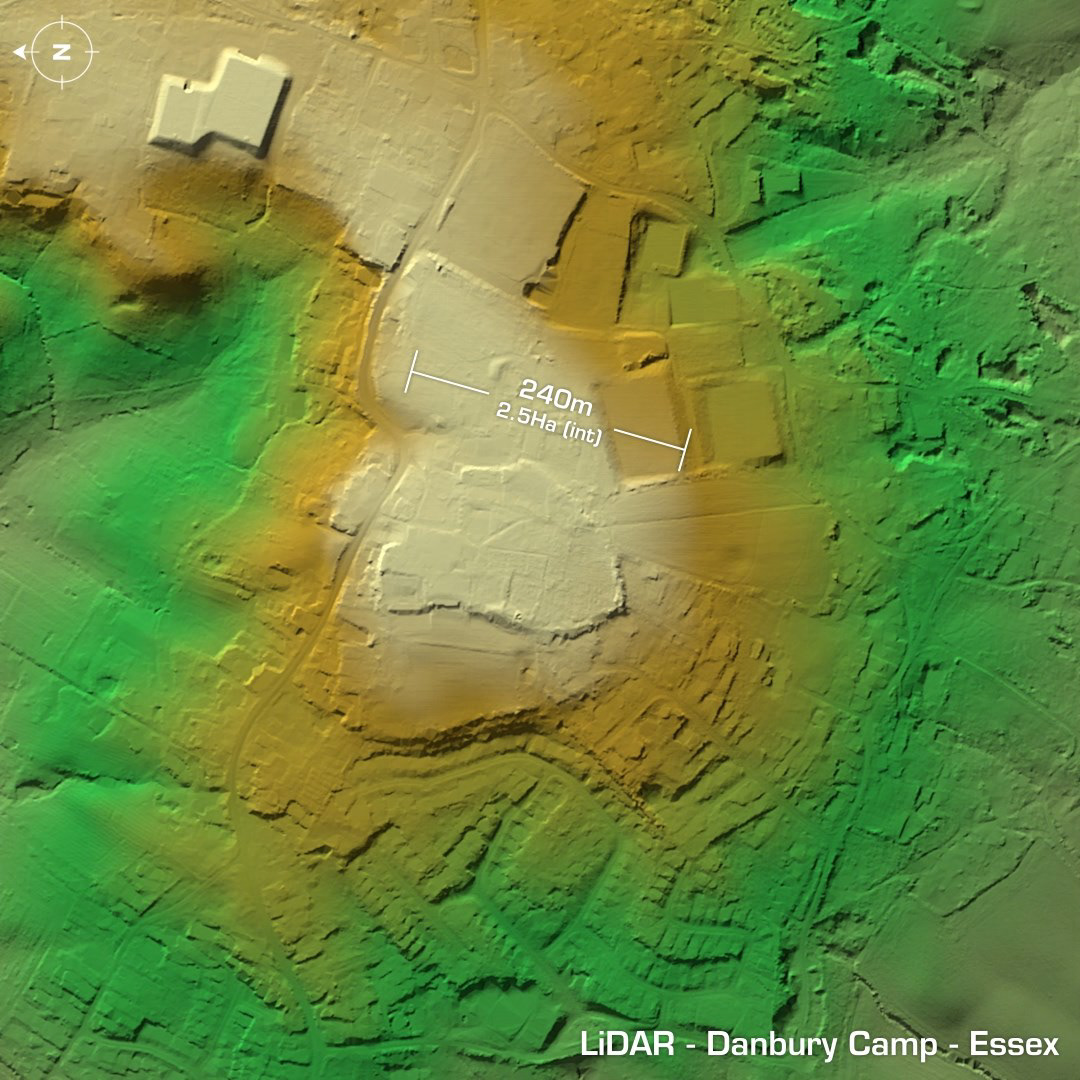 danbury camp iron age hillfort lidar