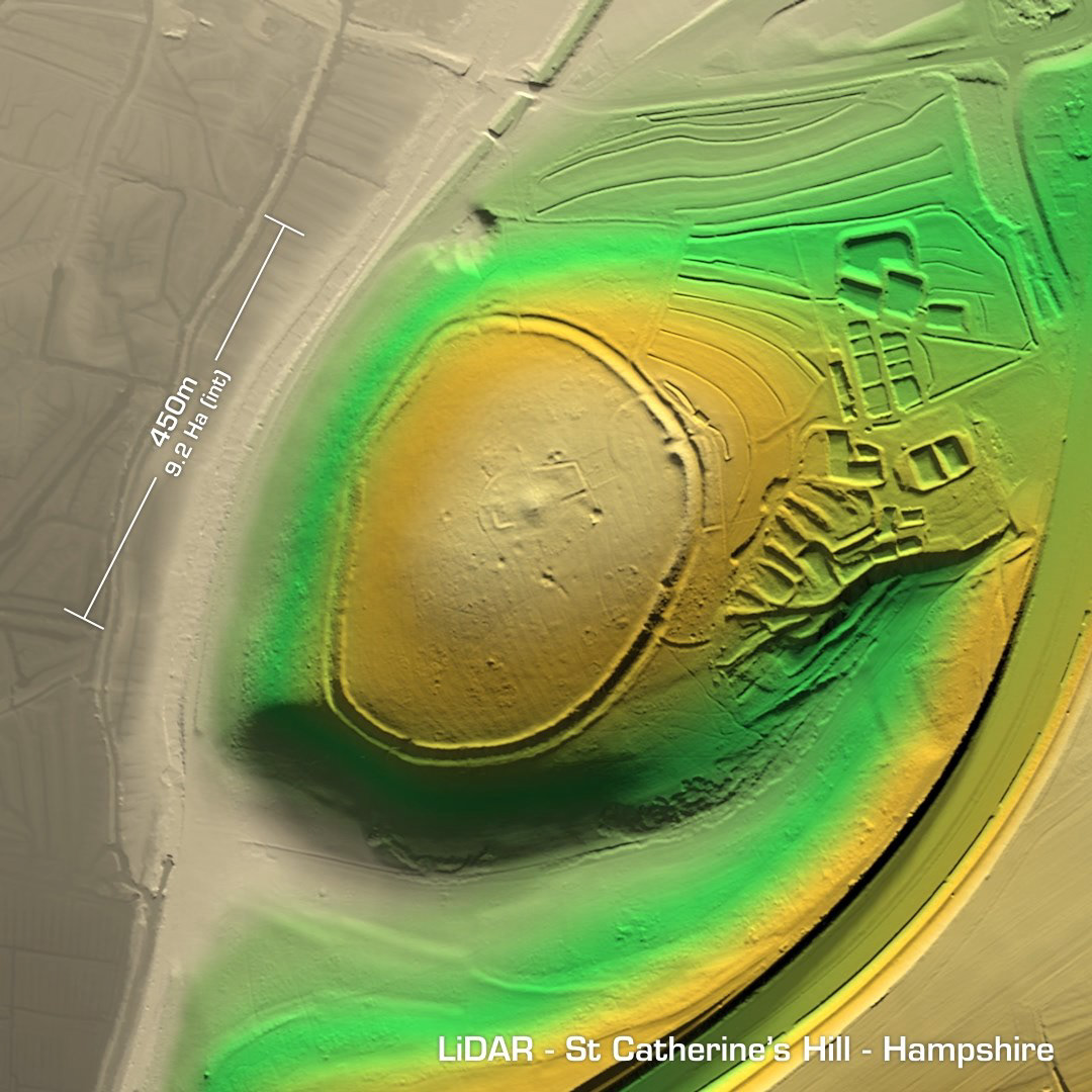 st catherines hill iron age hillfort hampshire lidar