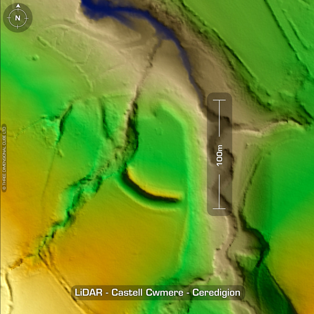 castell cwmere iron age hillfort lidar ceredigion wales