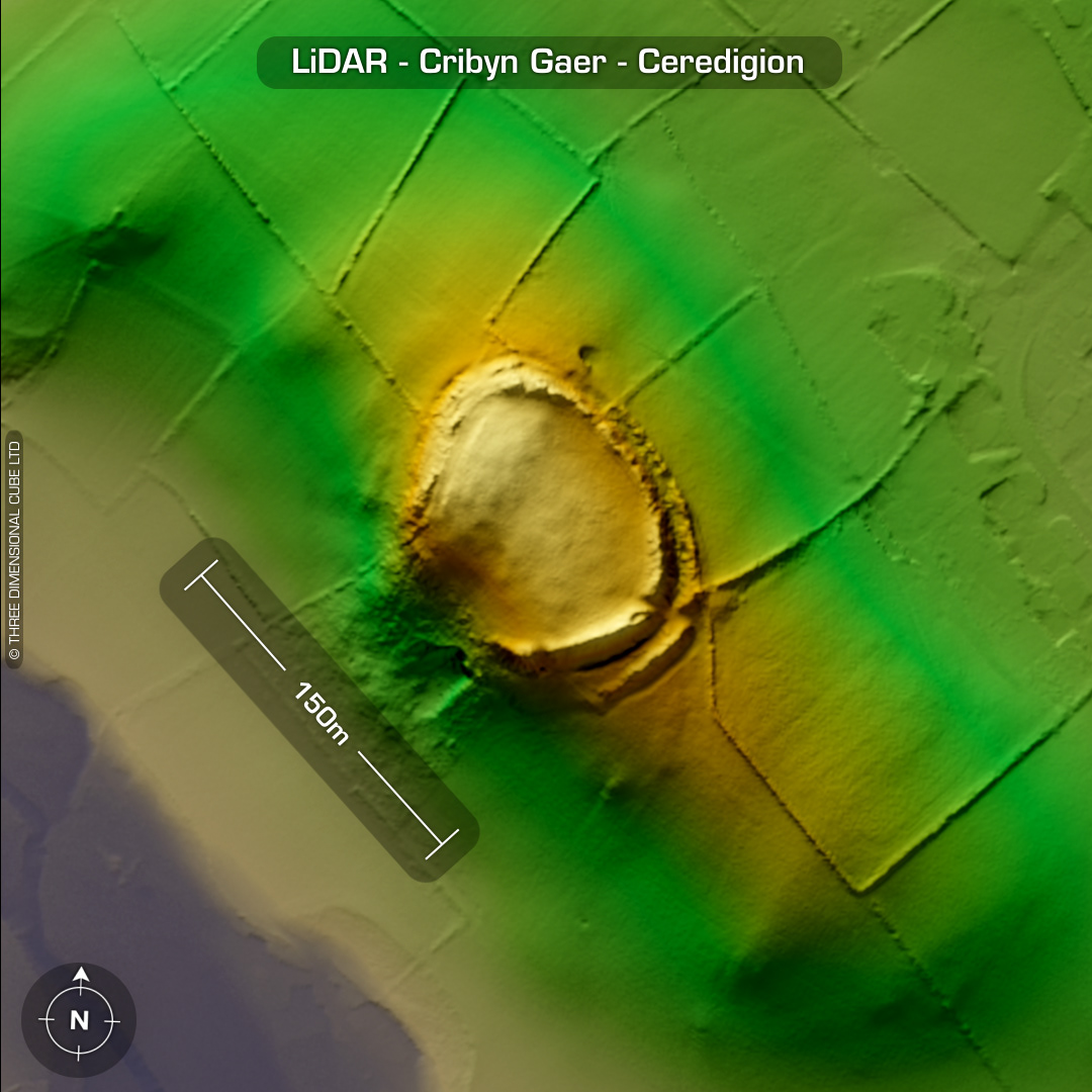 cribyn gaer iron age hillfort lidar ceredigion wales