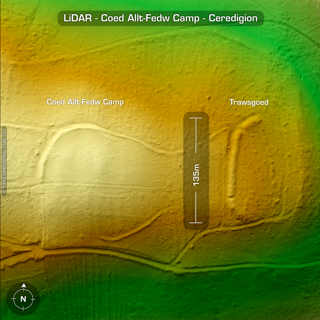 coed allt-fedw camp trawsgoed iron age hillfort lidar ceredigion wales