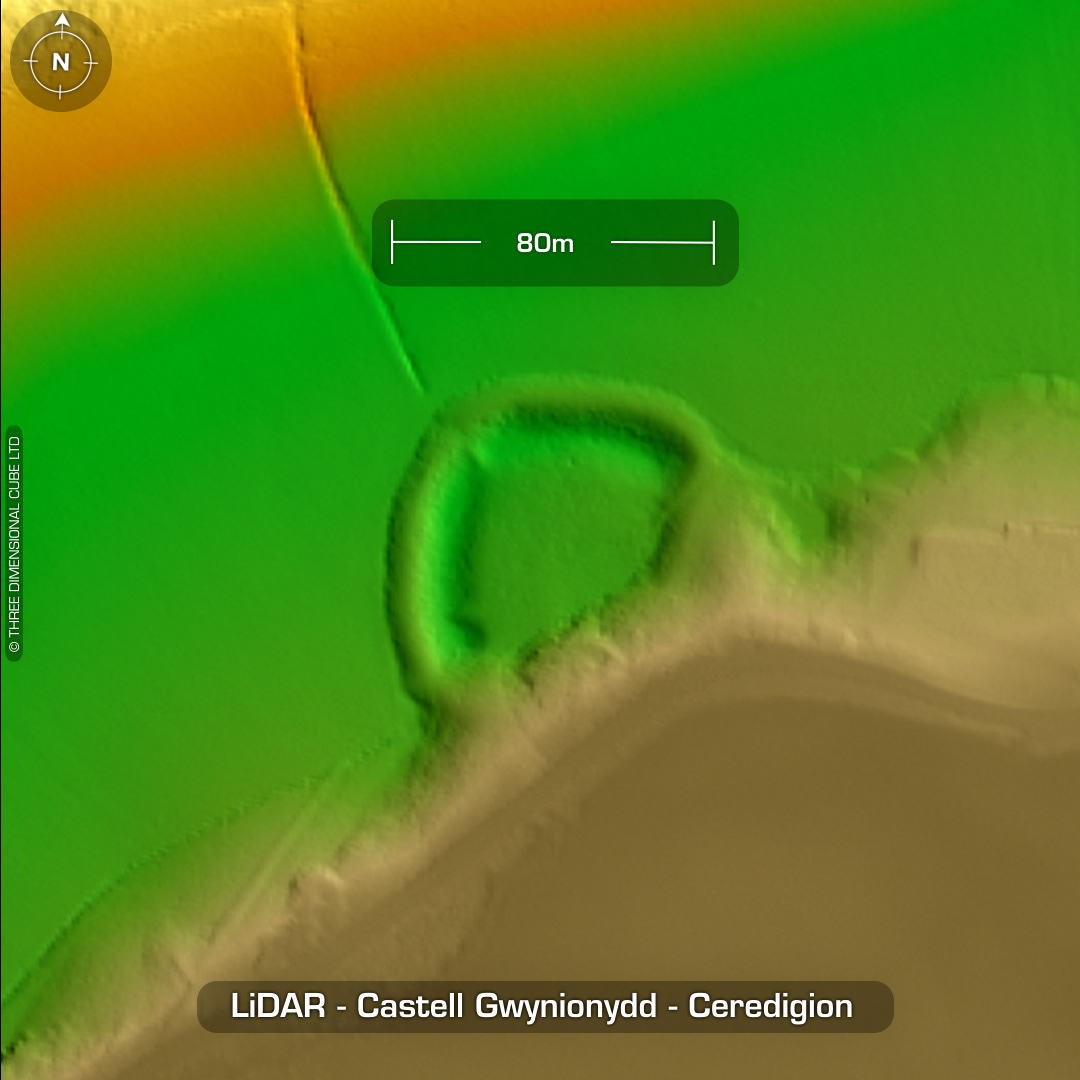 castell gwynionydd iron age hillfort lidar ceredigion wales