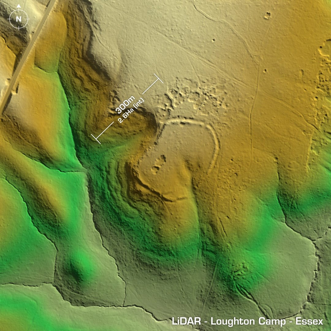 loughton camp iron age hillfort lidar