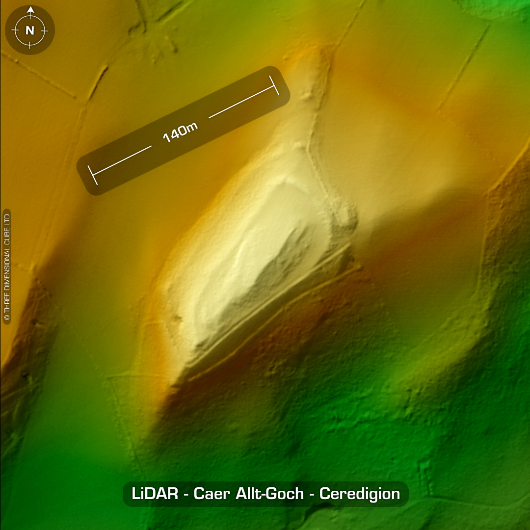 caer allt goch iron age hillfort wales ceredigion lidar