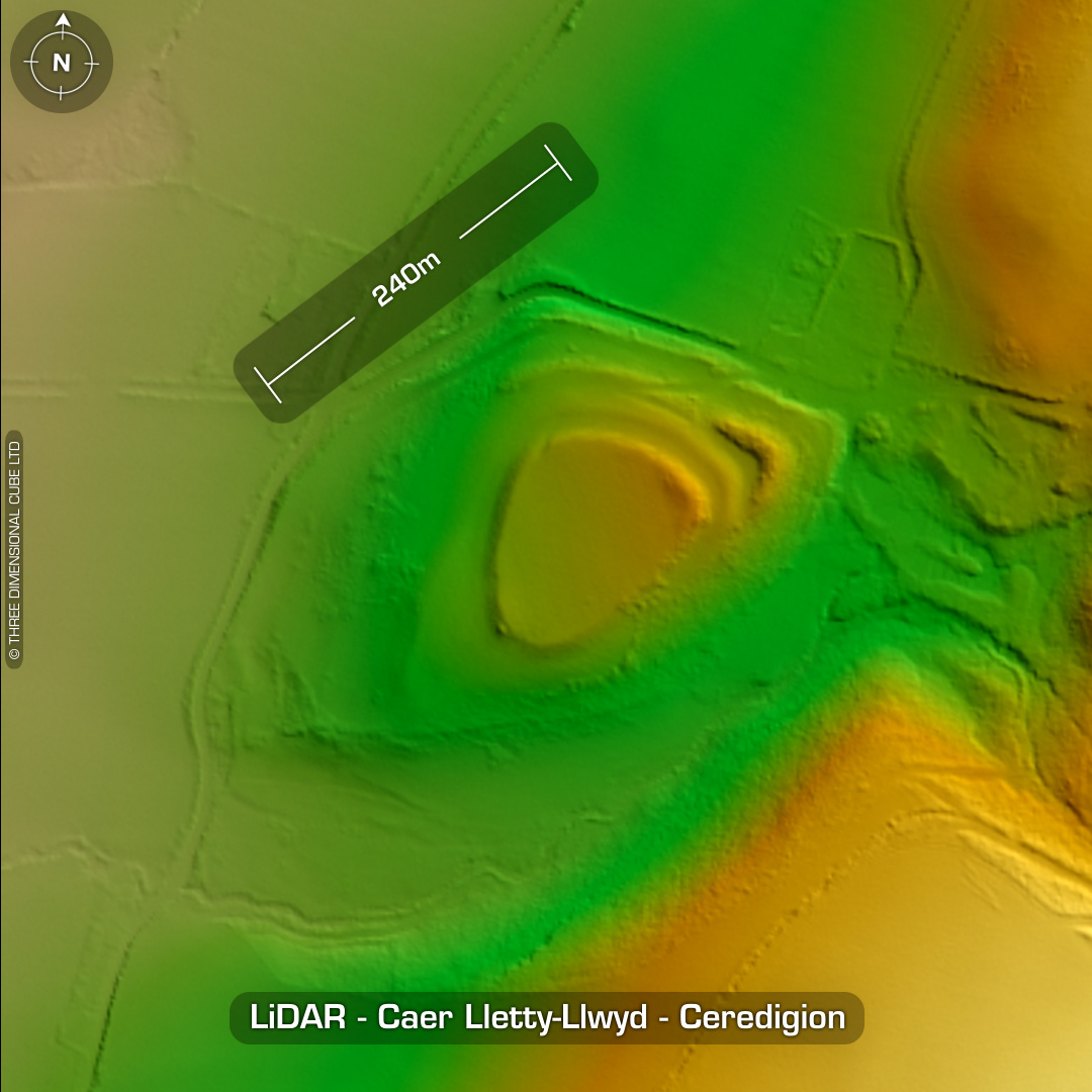 caer lletty llwyd iron age hillfort lidar wales ceredigion