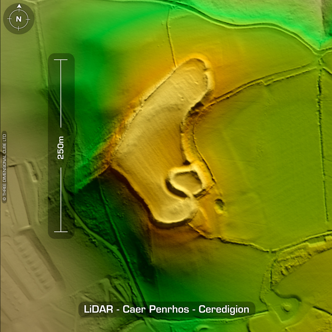 Caer Penrhos iron age hillfort lidar ceredigion wales
