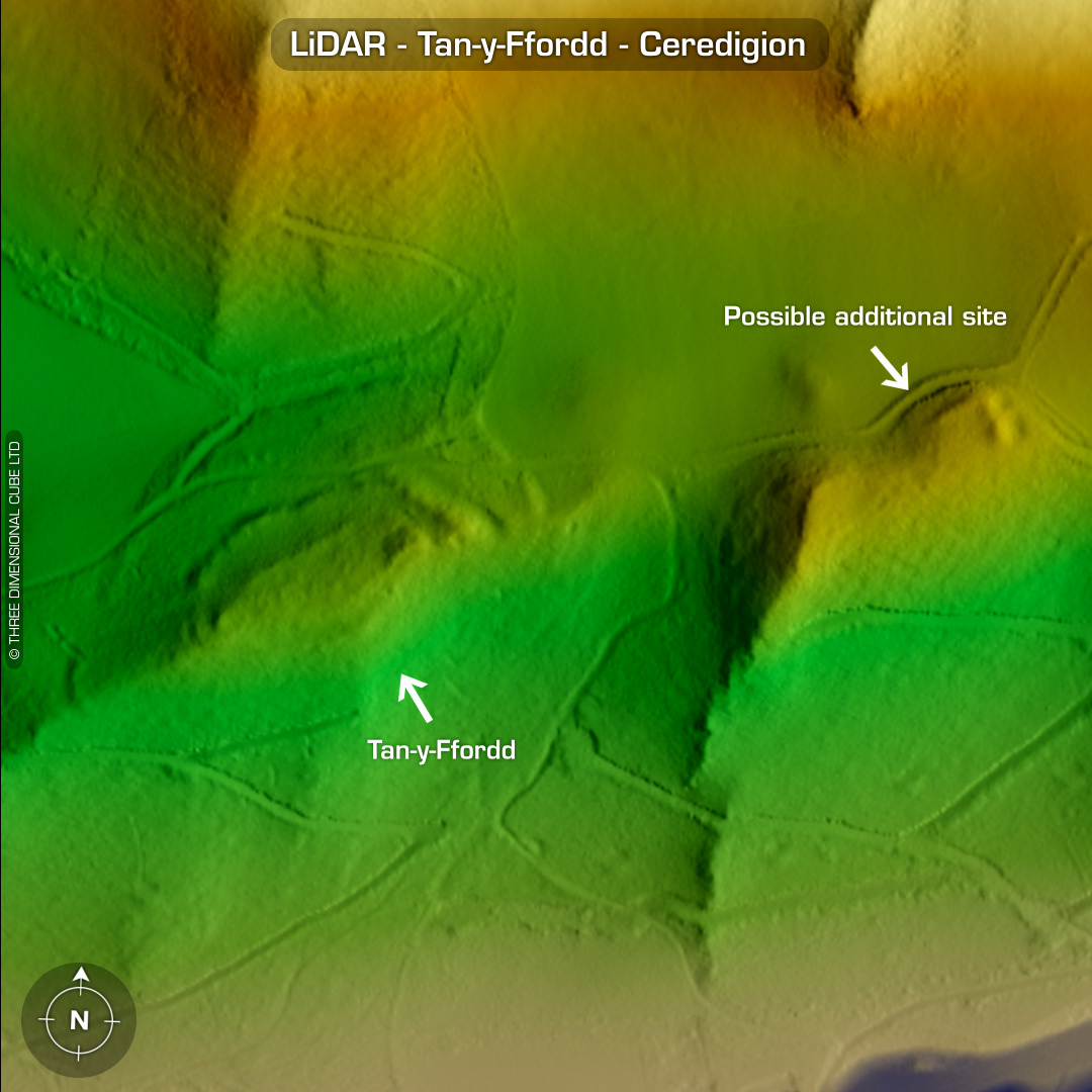 tan-y-ffordd iron age hill fort ceredigion wales lidar